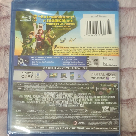 Epic (Blu-ray, 2013) - Picture 2 of 2